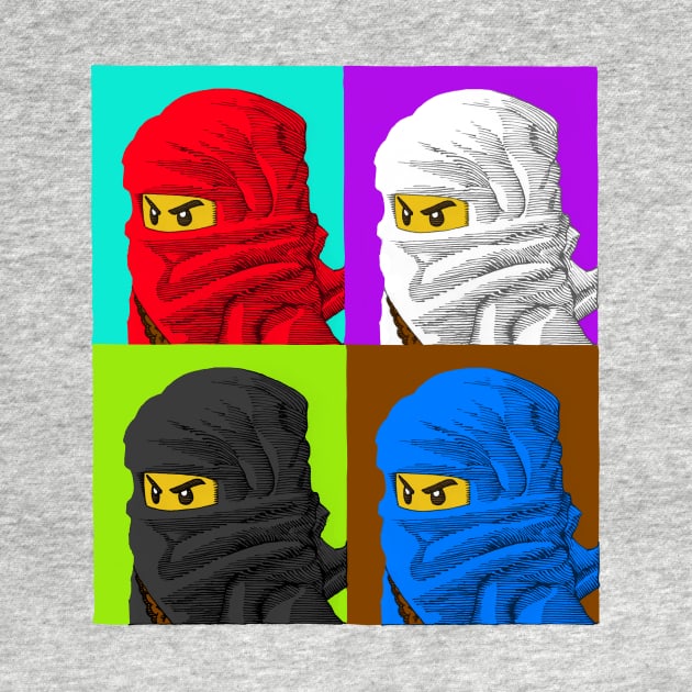 Ninjago Warhol by Hundredhands